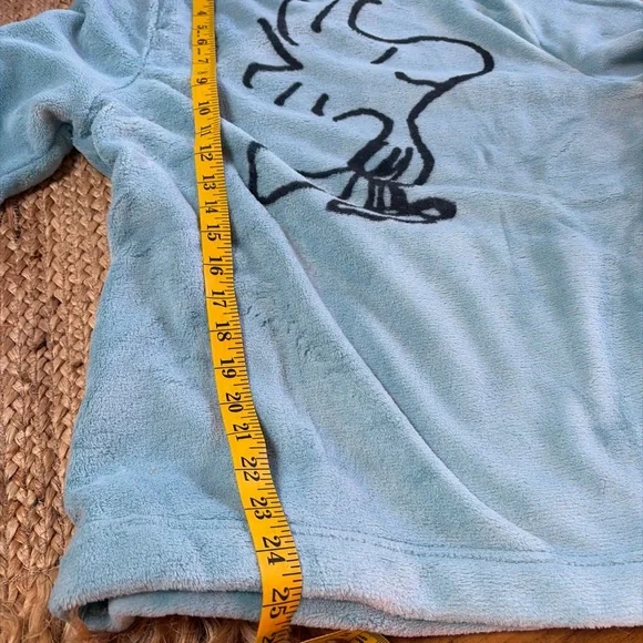 Peanuts munki munki  Nite Nite sweatshirt lounge soft Woodstock M blue - Picture 8 of 8